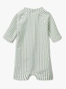Liewood Thor Seersucker Baby Swim Jumpsuit Green 92