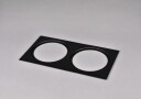 Hide A Lite 7474492 Dekorramme Ø85 mm svart II: for 2 armaturer Belysning