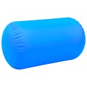 vidaXL Oppblåsbar gymnastikkrull med pumpe 100x60 cm PVC blå