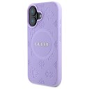 Guess Saffiano Peony MagSafe Mobildeksel til iPhone 16 Plus - Lilla