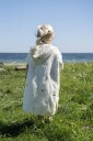 Filibabba Embroidered Beach Poncho Gots   Ocean Blossom   Cream   ONE SIZE