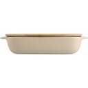Kitchenaid Ovnsform med lokk 39x23,5x7,5 cm creme