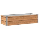 vidaXL Hevet Hagebed Treet Brown 100 x 40 x 24 cm kaldvalset stål