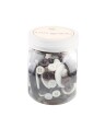 Go Handmade Button Mix Grå/Hvit