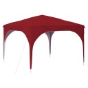 vidaXL Pop up Festtelt 290 x 290 x 245 cm Burgunder