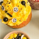 Happy Sprinkles Fotball Kakestrø Gul 90g B.F. 30/925 