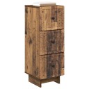 vidaXL Skuffeskap Gammelt tre 33 x 34,5 x 90 cm Konstruert tre