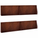 vidaXL Støttemur 4 stk. 100 x 12 x 50 cm Cortenstål Rusten