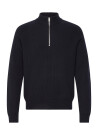Filippa K Ribbed Wool Half Zip Sweater   Navy   L