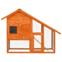 vidaXL Kaninbur 140x63x120 cm heltre gran