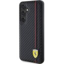 Ferrari Mobildeksel til Samsung Galaxy S24 Carbon Printed Line Svart