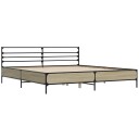  Sengeramme sonoma eik 200x200 cm konstruert tre og metall 8721102613593