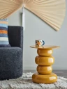 Bloomingville Olonne Side Table Yellow Ø 41 CM