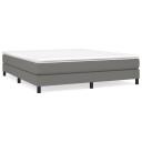  Boxspring sengeramme mørkegrå 180x200 cm Super King stoff