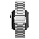 Spigen Apple Watch (42/44/SE/45/49MM) Spigen Modern Fit Band - Rustfritt Stål Reim med Pinner - Sølv