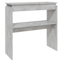 vidaXL Konsollbord betonggrå 80x30x80 cm sponplate