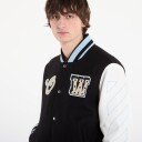 Jakke Off White Star Logo Lea Wool Varsity Jacket Black M