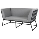 Brafab Vence 2 seters sofa svart/grå