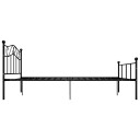 vidaXL Sengeramme svart metall 120x200 cm