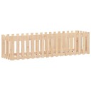Plantekasse med gjerdedesign 200x50x50 cm heltre furu