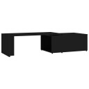 vidaXL Salongbord svart 150x50x35 cm sponplate
