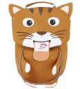 Affenzahn Little friends - barns ryggsekk: katt, brun