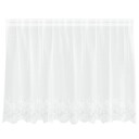  Gardiner med gardiner Blomster Hvit 200 x 80 cm Polyester