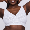PrimaDonna BH Salerno Wireless Bralette Benhvit G 90 Dame