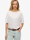 Superdry Studios Dropped Shoulder Tee   White   36