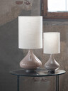 Flavia lampe 48 cm fot sand skjerm 20x25 cm Grace nate