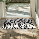 Dørmatte   Zebra Tufted Wool Premium hvit/svart Størrelse: 60 x 90 cm