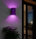 Eglo Eremitana-Z utendørs vegglampe svart RGB + TW Zigbee Bluetooth