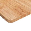  Firkantet bordplate lysebrun 40x40x2,5 cm behandlet heltre eik 343028