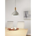 Taklampe Sabinar - Børstet sølv/brun, 280 mm