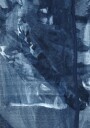 Blue Texture Flowing Vertical Lines Plakat Plakat / 30x40cm