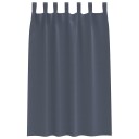  Gardiner med gardiner 2 pcs Antrasitt Polyester