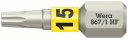 Wera 867/1 TORX HF Bits 25 mm med holdefunksjon TX15 Maskintilbehør & forbruk