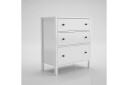 Elspet Kommode 77 cm   Brun/Hvit
