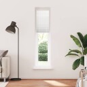  plisségardin Hvit 45x200 cm Stoff Bredde 44,4 Polyester