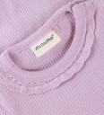 Minymo Body k/e Rib Bomull/Modal Violet Strek m. Blond Minymo 50 Kortermet body Lilla
