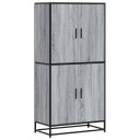  Highboard grå sonoma 68x35x139 cm konstruert tre 8721102923395