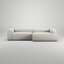 Grand 3 Seter Sofa sjeselong Høyre Moon White