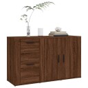vidaXL Skjenk brun eik 100x33x59,5 cm konstruert tre