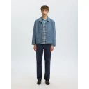 Selected Slm196 Straight Miles Twill Pant Noos   Navy   32 x 34