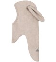 Huttelihut Balaclava - Fleece - 1-lag - Camel Melert m. Ører - Huttelihut - 1-2 år (80-92) - Balaclava - enkel - Beige