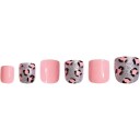 Depend Press On Nails Pink Leopard