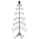 vidaXL Juletre til dekorasjon metall svart 215 cm