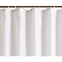 Unicolor Hvitt Dusjforheng 180 x 210 cm