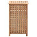 vidaXL Skittentøyskurv 39x39x65 cm heltre valnøtt