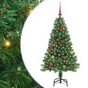  Kunstig juletre med 150 LED grønn 150 cm PVC og Stål og Plast